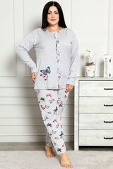 Pidžama sievietēm P935-48/50, pelēka cena un informācija | Naktskrekli, pidžamas | 220.lv