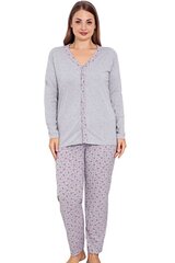 Pidžama sievietēm P1137-48/50, pelēka cena un informācija | Naktskrekli, pidžamas | 220.lv