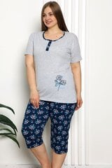 Пижама больших размеров с короткими рукавами. P1126-PI-48/50 цена и информация | Женские пижамы, ночнушки | 220.lv