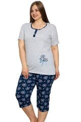 Пижама больших размеров с короткими рукавами. P1126-PI-48/50 цена и информация | Женские пижамы, ночнушки | 220.lv