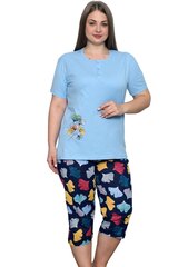 Pidžama sievietēm P985-ZY-48/50, zila цена и информация | Женские пижамы, ночнушки | 220.lv