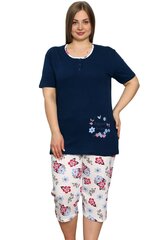 Pidžama sievietēm, zila цена и информация | Женские пижамы, ночнушки | 220.lv