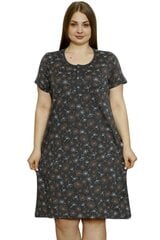 Серые ночные сорочки с короткими рукавами P1006-52/54 цена и информация | Женские пижамы, ночнушки | 220.lv