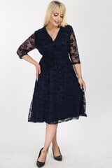 Темно-синее платье F4002-TM-44/46 цена и информация | Платья | 220.lv