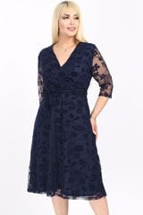 Темно-синее платье F4002-TM-44/46 цена и информация | Платья | 220.lv