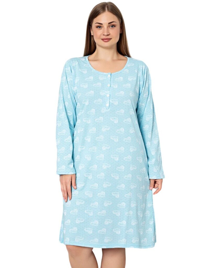 Naktskrekls sievietēm P1114-ŽY-48/50, zils cena un informācija | Naktskrekli, pidžamas | 220.lv