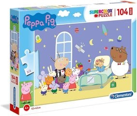 Puzle Clementoni Maxi Superkolor Peppa 23735, 104 d. cena un informācija | Puzles, 3D puzles | 220.lv