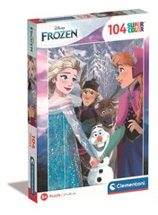 Пазл Clementoni Puzzle SuperColor Disney Frozen 25742, 104 детали цена и информация | Пазлы | 220.lv