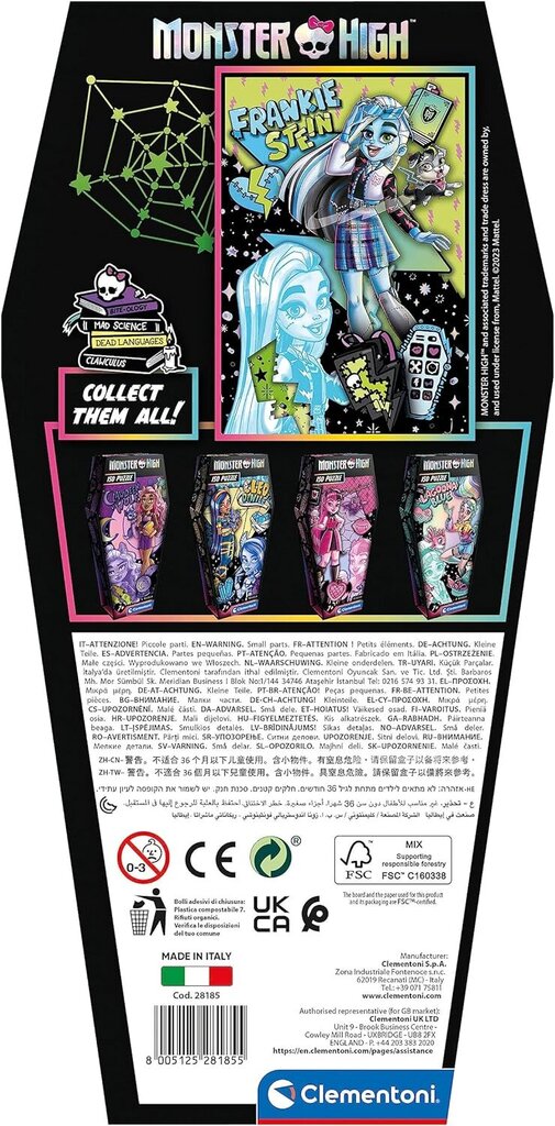 Puzle Clementoni Monster High Frankie Stein 28185, 150 d. cena un informācija | Puzles, 3D puzles | 220.lv