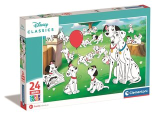 Puzle Clementoni Maxi Superkolor Disney dzīvnieki 24245, 24 d. cena un informācija | Puzles, 3D puzles | 220.lv
