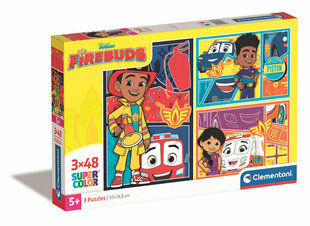 Puzle Clementoni Supercolor Disney Firebuds 25283, 3x48 d. cena un informācija | Puzles, 3D puzles | 220.lv