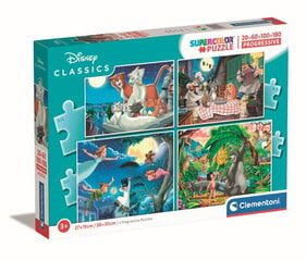 Набор пазлов Clementoni Puzzle 4in1 Disney Classics 21414 цена и информация | Пазлы | 220.lv