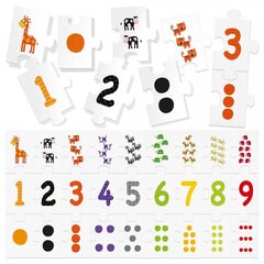 Puzle Headu 123 Puzzle-Nauk numuri un skaitīšana 3-6 54907 cena un informācija | Puzles, 3D puzles | 220.lv