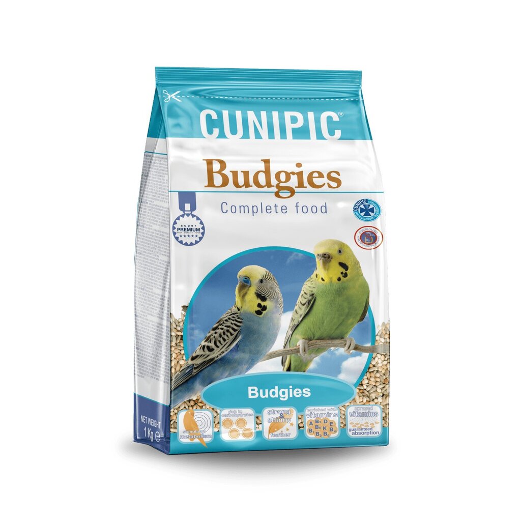 Viļņu papagaiļu barība Cunipic, 1 kg цена и информация | Putnu barība | 220.lv