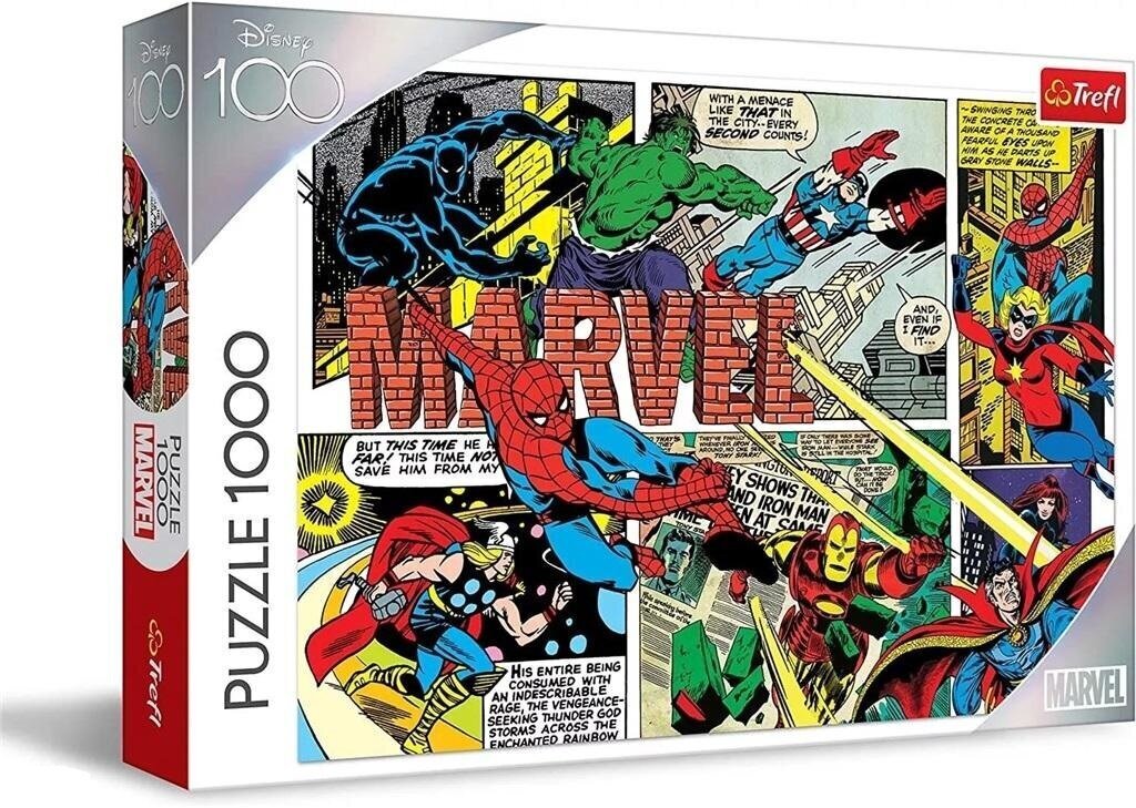 Puzle Trefl Marvel The Undefeated Avengers, 1000 d. цена и информация | Puzles, 3D puzles | 220.lv