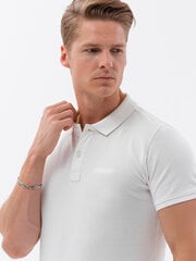 Polo krekls vīriešiem Ombre Clothing, balts cena un informācija | Vīriešu T-krekli | 220.lv
