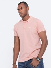 Polo krekls vīriešiem Ombre Clothing, rozā cena un informācija | Vīriešu T-krekli | 220.lv