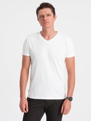 T-krekls vīriešiem Ombre Clothing, balts cena un informācija | Vīriešu T-krekli | 220.lv