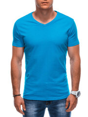 мужская однотонная футболка с v-образным вырезом em-tsbs-0101 - бирюзовый v7 124262-7 цена и информация | Мужские футболки | 220.lv