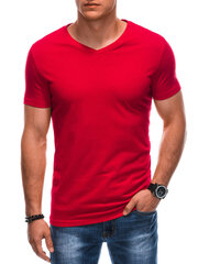 мужская базовая футболка с v-образным вырезом em-tsbs-0101 - красная v6 124261-7 цена и информация | Мужские футболки | 220.lv
