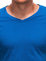 мужская базовая футболка с v-образным вырезом em-tsbs-0101 - синяя v5 124260-7 цена и информация | Мужские футболки | 220.lv