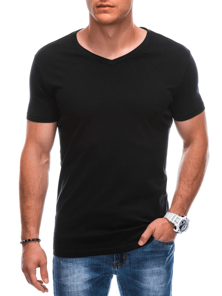 T-krekls vīriešiem Edoti 1242567, melns цена и информация | Vīriešu T-krekli | 220.lv