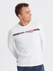 T-krekls vīriešiem Ombre Clothing 124246-7, balts cena un informācija | Vīriešu T-krekli | 220.lv