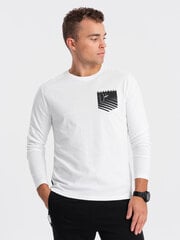 T-krekls vīriešiem Ombre Clothing 124242-7, balts cena un informācija | Vīriešu T-krekli | 220.lv
