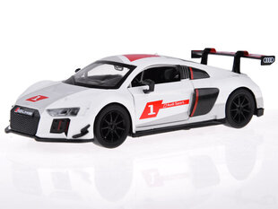 Металлический спортивный автомобиль Audi R8 LMS со звуковыми и световыми эффектами, белый цена и информация | Игрушки для мальчиков | 220.lv