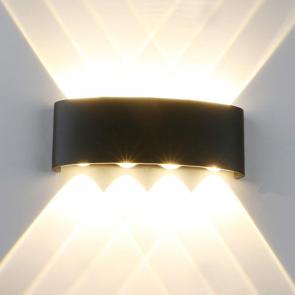 LED sienas lampa IP65 8 W cena un informācija | Āra apgaismojums | 220.lv