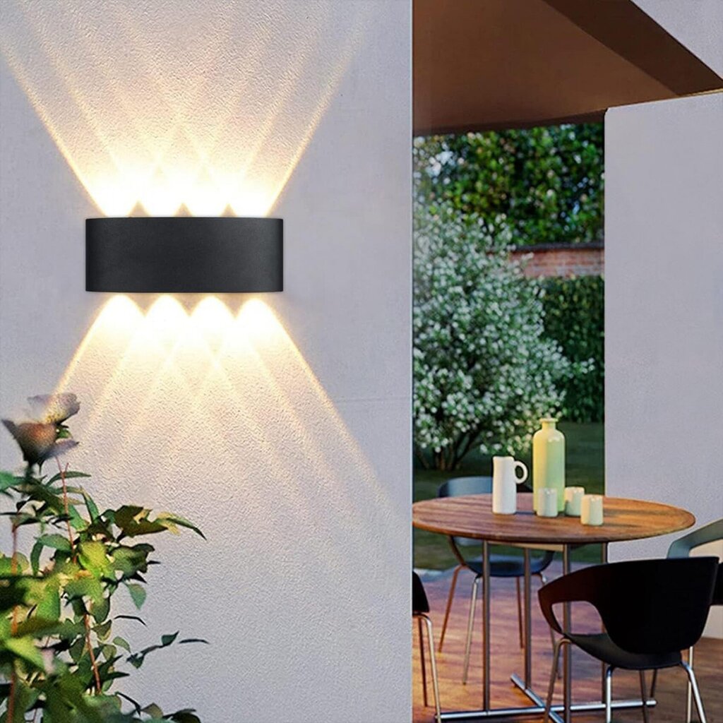 LED sienas lampa IP65 8 W цена и информация | Āra apgaismojums | 220.lv