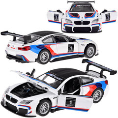 Metāla BMW M6 GT3 automašīna ar skaņas un gaismas efektiem cena un informācija | Rotaļlietas zēniem | 220.lv