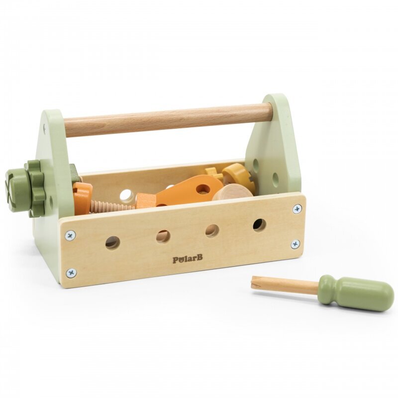 Koka instrumentu komplekts ar kastīti Viga PolarB cena un informācija | Rotaļlietas zēniem | 220.lv