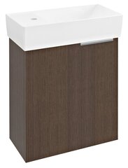 Шкафчик под умывальник Latus IX, коричневый цена и информация | Шкафчики для ванной | 220.lv