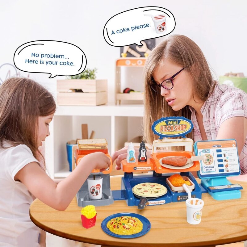 Rotaļlietu ātrās ēdināšanas restorāns Woopie, 35 gab. cena un informācija | Rotaļlietas meitenēm | 220.lv