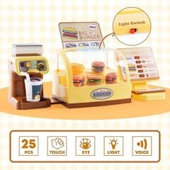 Мини бургерная для детей Woopie, 25 эл. цена и информация | Игрушки для девочек | 220.lv