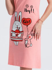 женская пижамная ночная рубашка ulr200 - персиковый 124446-7 цена и информация | Женские пижамы, ночнушки | 220.lv