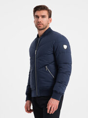 куртка мужская - темно-синяя v2 om-blzb-0108 цена и информация | Мужские куртки | 220.lv