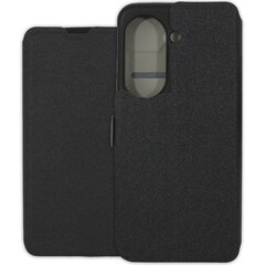 Asus Zenfone 9 - чехол для телефона Soft Wallet Book - черный цена и информация | Чехлы для телефонов | 220.lv