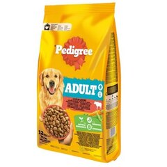 Pedigree Adult для собак крупных и средних пород с говядиной и овощами, 12 кг. цена и информация |  Сухой корм для собак | 220.lv