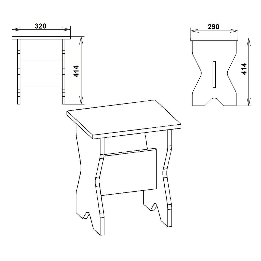 Krēsls Т-4, brūns cena un informācija | Virtuves un ēdamistabas krēsli | 220.lv