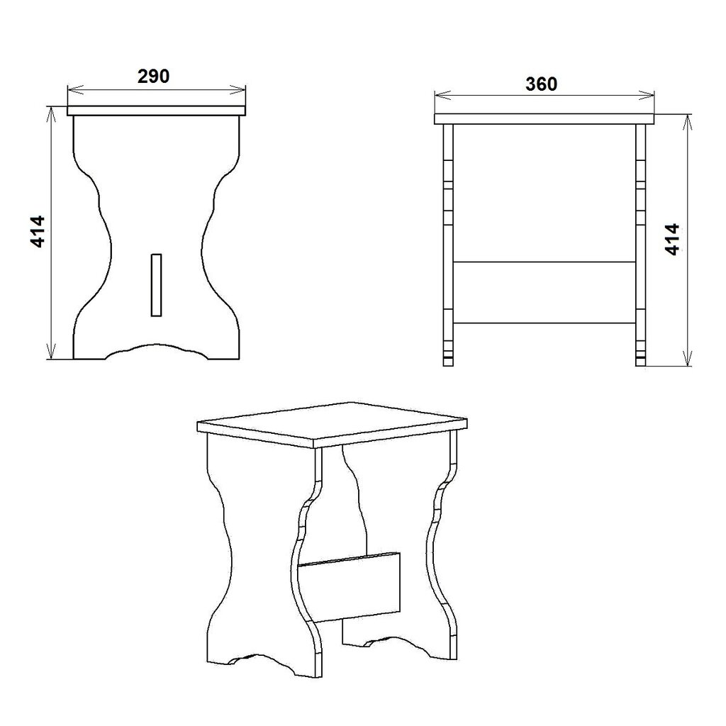 Krēsls Т-5, balts cena un informācija | Virtuves un ēdamistabas krēsli | 220.lv