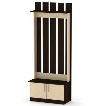 Шкаф для прихожей Яна, коричневый цена и информация | Шкафы в прихожую | 220.lv