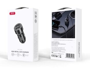 XO car charger CC53 12W 2x USB black цена и информация | Зарядные устройства для телефонов | 220.lv