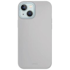 UNIQ etui Lino Hue iPhone 15 6.1" Magclick Charging jasnoszary|chalk grey цена и информация | Чехлы для телефонов | 220.lv