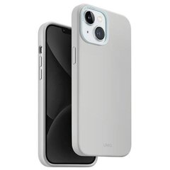 UNIQ etui Lino Hue iPhone 15 6.1" Magclick Charging jasnoszary|chalk grey цена и информация | Чехлы для телефонов | 220.lv