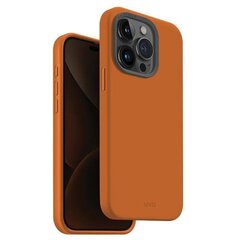 UNIQ etui Lino Hue iPhone 15 Pro 6.1" Magclick Charging pomarańczowy|sunset orange цена и информация | Чехлы для телефонов | 220.lv