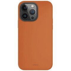 UNIQ etui Lino Hue iPhone 15 Pro Max 6.7" Magclick Charging szary|charcoal grey цена и информация | Чехлы для телефонов | 220.lv