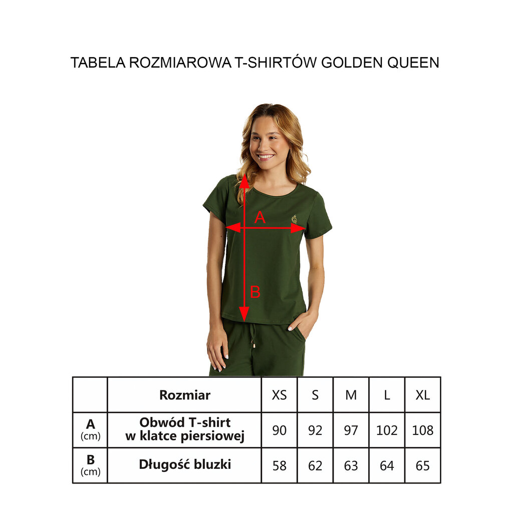 T-krekls sievietēm Golden Queen, sarkans цена и информация | T-krekli sievietēm | 220.lv