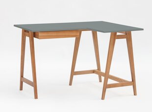 Stūra galds Luka, 115x85 cm, pelēks cena un informācija | Datorgaldi, rakstāmgaldi, biroja galdi | 220.lv